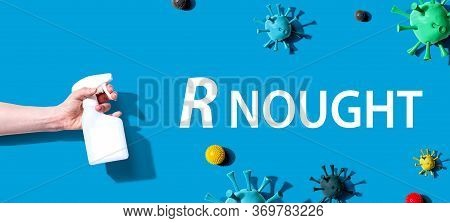 R Nought Theme With Sanitizing Spray And Viruses