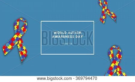 World Autism Awareness Day. Illustration Related To Autism, Disease. Colorful. Copy Space. Pride Aut