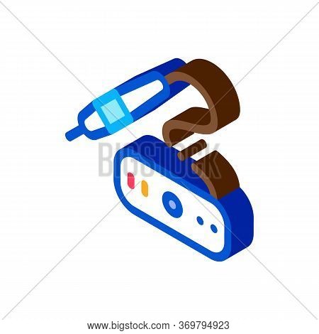 Hair Extent Tool Icon Vector. Isometric Hair Extent Tool Sign. Color Isolated Symbol Illustration