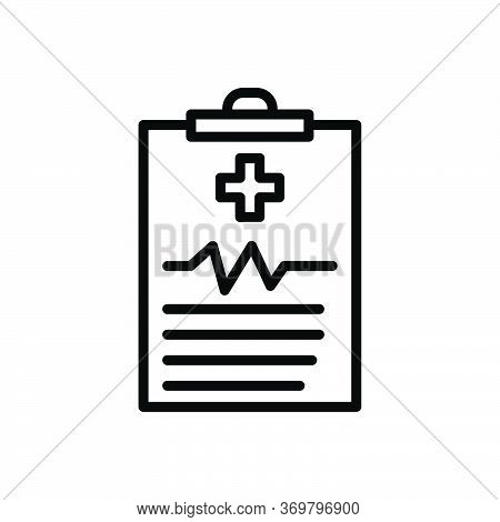 Medical History Line Icon. Design Template Vector