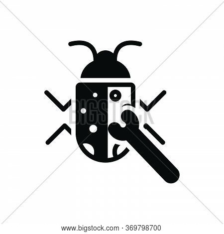 Black Solid Icon For Bug-fixing Bug Fixing Protection Security Software Technology