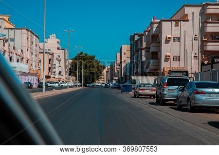 A Group Of Trucks Parked In A Field, Jeddah, Saudi Arabia, 2020