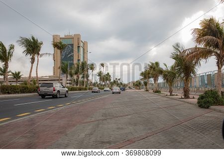 A Group Of Trucks Parked In A Field, Jeddah, Saudi Arabia, 2020