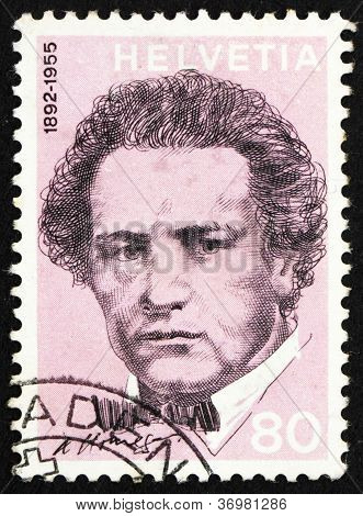 Poštovní známka Švýcarsko 1972 Arthur Honegger, skladatel