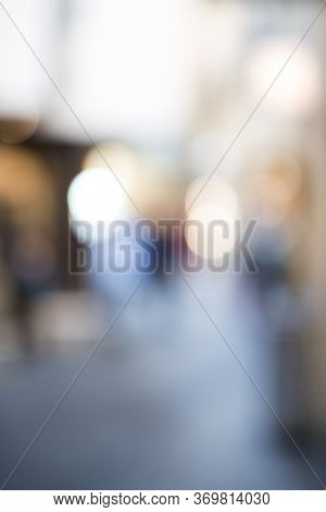 Abstract Bokeh Lights On Blurred Vertical Background In Vintage Colors For Celebrations And Fun. Con