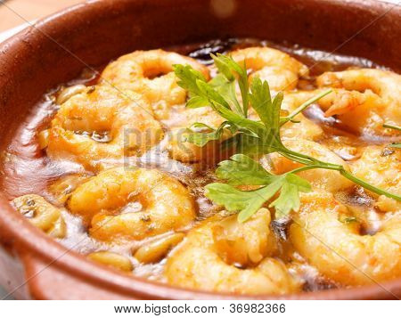 garlic prawns