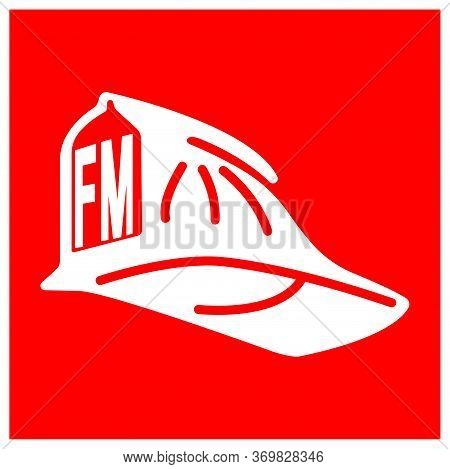 Fire Marshal Symbol Sign ,vector Illustration, Isolate On White Background Label .eps10
