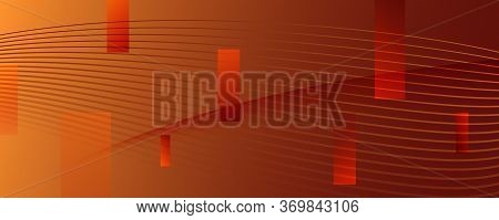 Color Fluid Flow. Orange Dynamic Landing Page. 3d Abstract Shapes. Technology Pattern. Yellow Fluid 