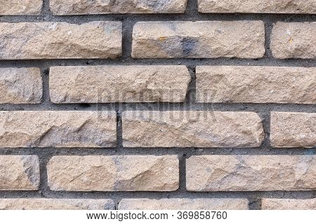 Brick Wall Brown Color With Dark Inter Layers