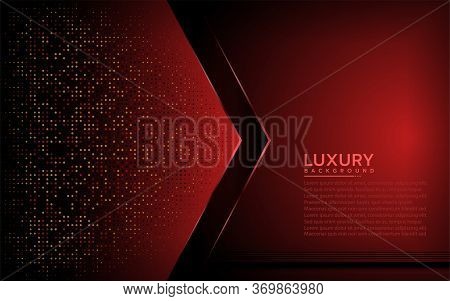 Red Abstract Modern With Overlap Background Layer Design.