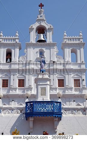 PANAJI, INDIA - FEBRUARY 18, 2020: Church of the Immaculate Conception in Panaji, Goa, India