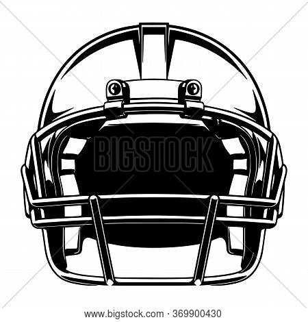 Helmet For Playing Football Vector Image, Vector Illustration Design