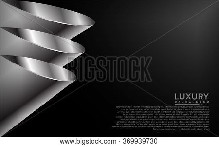 Grey Abstract Modern With Overlap Background Design.