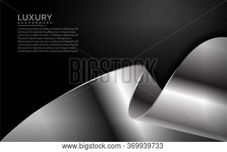 Grey Abstract Modern With Overlap Background Design.