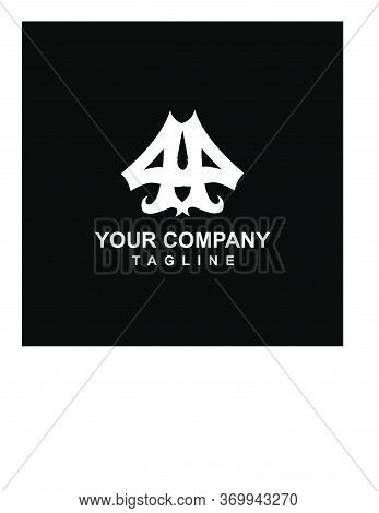 44, 4a, Aa, Qp Initials Ornamental Logo And Vector Logo