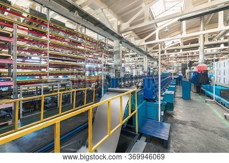 The Interior Of The Metalworking Shop. Modern Industrial Enterprise