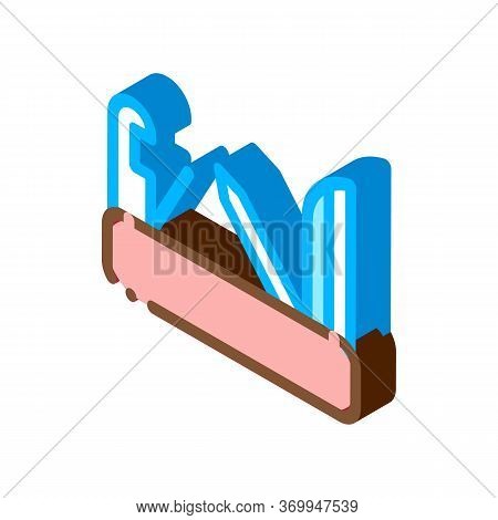 Jackknife Icon Vector. Isometric Jackknife Sign. Color Isolated Symbol Illustration