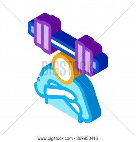 Inaction In Sports Icon Vector. Isometric Inaction In Sports Sign. Color Isolated Symbol Illustratio