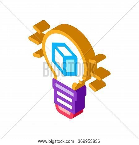 Savvy Parcel Icon Vector. Isometric Savvy Parcel Sign. Color Isolated Symbol Illustration