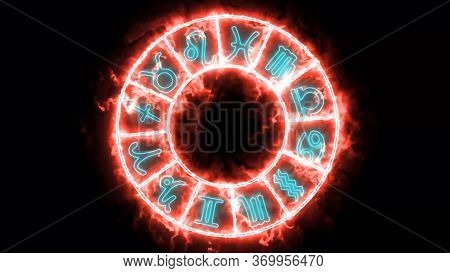 Art Dot Fade Circle And Outside Small Circle Multi Earthware Tone On Black Isolated