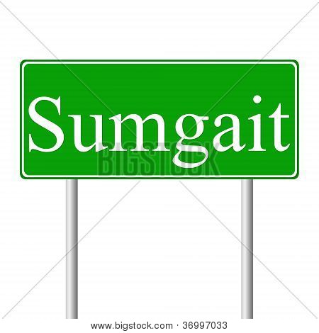 Sumgait Green Vägmärke