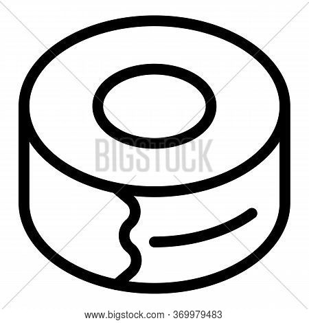 Insulation Tape Icon. Outline Insulation Tape Vector Icon For Web Design Isolated On White Backgroun