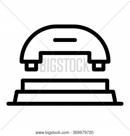 Puncher Front View Icon. Outline Puncher Front View Vector Icon For Web Design Isolated On White Bac