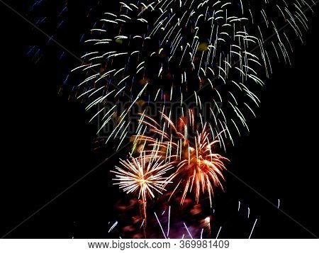 Fireworks Valencia In Fallas Holidays Night Event