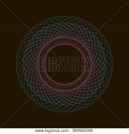 Spirograph Abstract Element. Suitable For Certificate, Diploma And Other Design Elements.