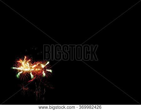 Fireworks Valencia In Fallas Holidays Night Event