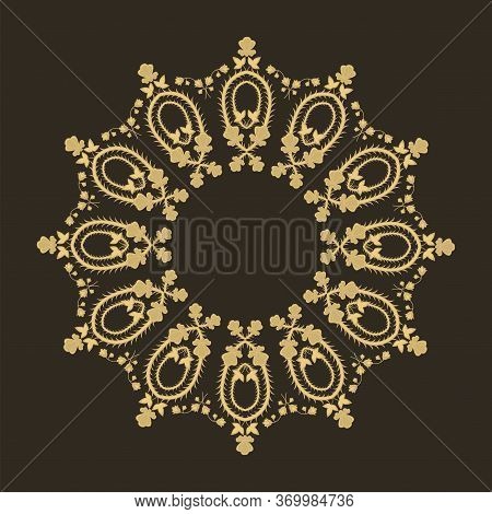 Abstract Circular Pattern, Mandala. Decorative Floral Pattern. Design Element For Tile And Print.