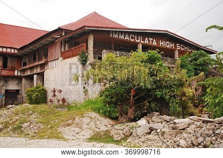 Bohol, Ph - Sept 1 - Immaculata High School Facade On September 1, 2015 In Bohol, Philippines