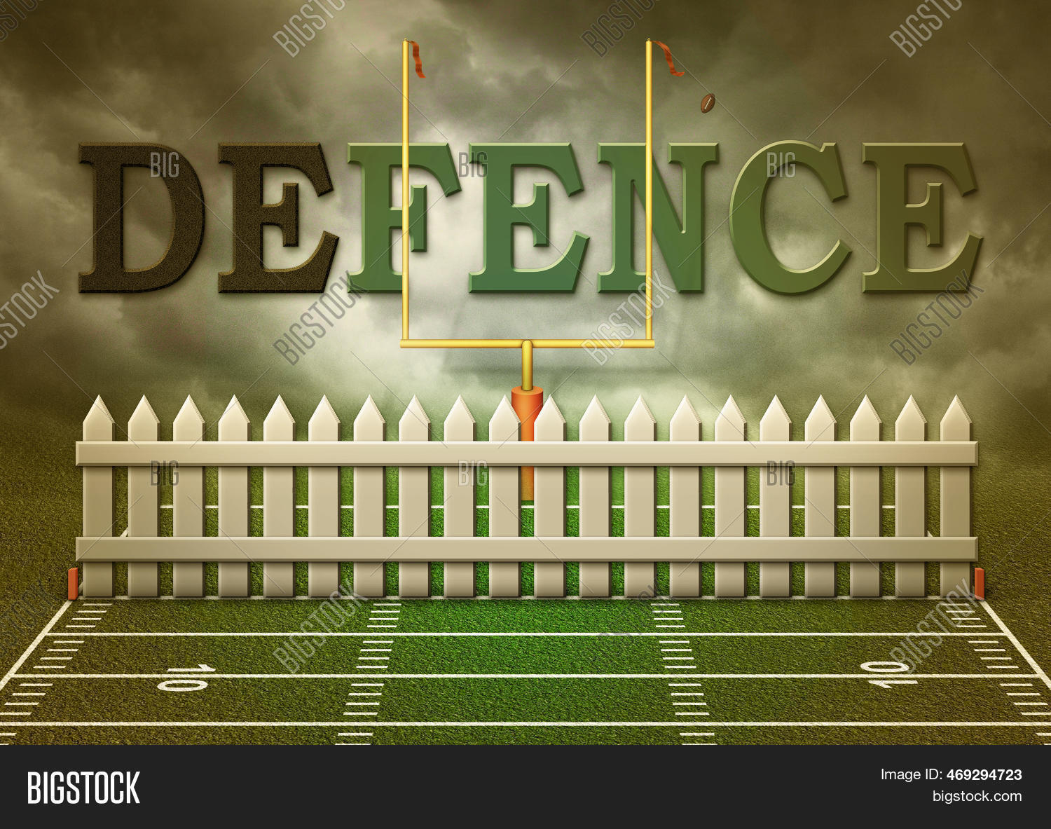 Football Red Zone View Image & Photo (Free Trial) Bigstock