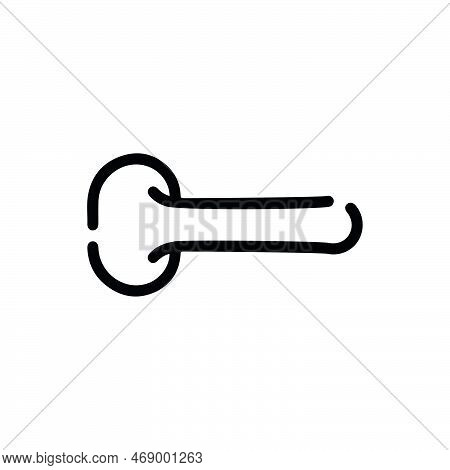Door Handle Icon. Simple Style Door Shop Big Sale Poster Background Symbol. Door Handle Brand Logo D