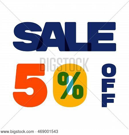 Sale 50 Per Cent Off Vector Illustration Isolated On White Background