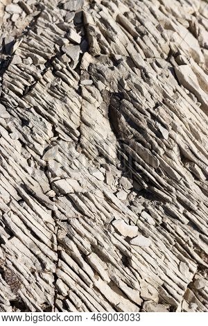 Natural Rock Texture On Mountain Ridge, Appennini, Italy