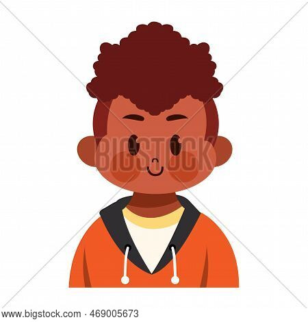 Vector Cartoon Cute Kawaii Kid Face Isolated