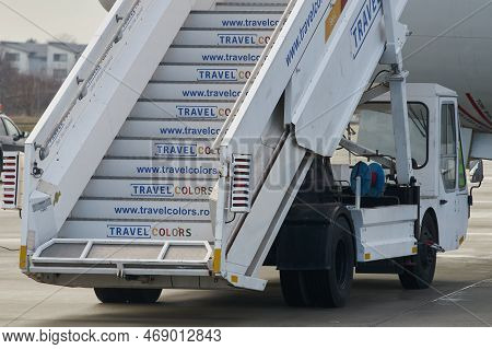 Otopeni, Romania - January 17, 2023: Awacs Airborne Warning And Control System Aircrafts Arrival Fro