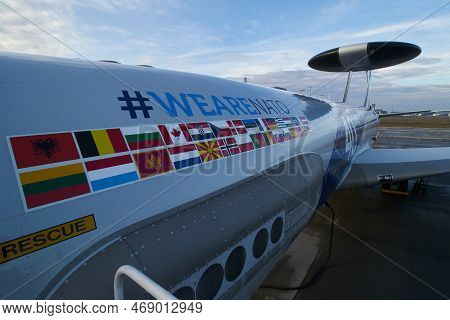 Nato Awacs Aircrafts Arrival In Romania