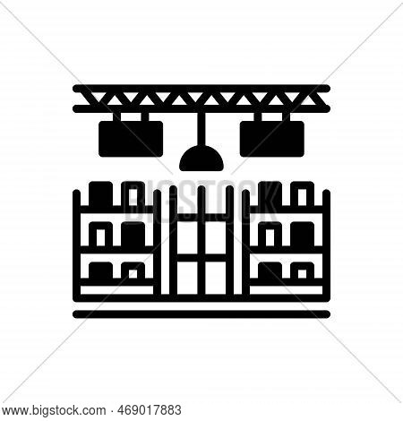 Black Solid Icon For Store Shop Counter Pub Alcohol Desk Restaurant Table Wine Beer Cafe Soft-drink 