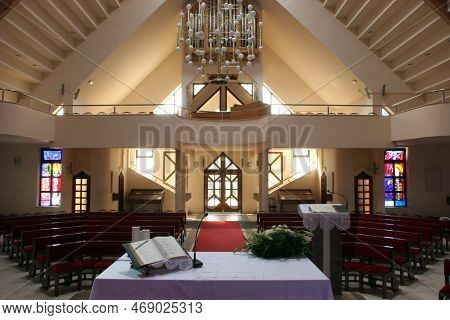 Sesvetska Sela, Croatia - June 15, 2012: Saint Anthony Of Padua Parish Church In Sesvetska Sela, Cro
