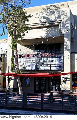 Santa Ana, California - 17 Jan 2023: The Frida Cinema Is Orange Countys Only Nonprofit Arthouse Cine