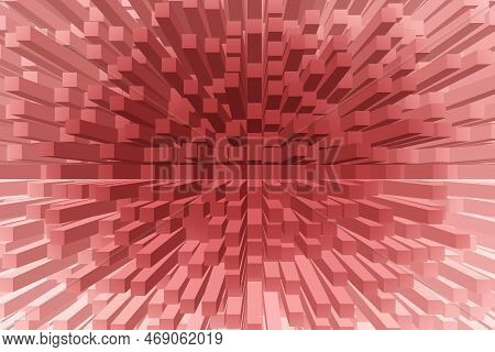 3d Abstract Purple Gradient Convex Effect Cool Background. Gradual Change Pink Color, Geometry Banne
