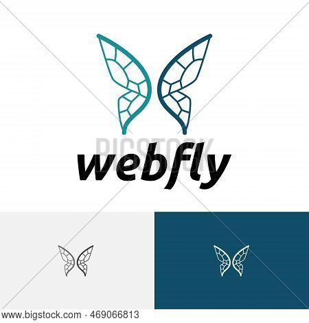 Butterfly Wings Web Internet Technology Animal Nature Business Logo