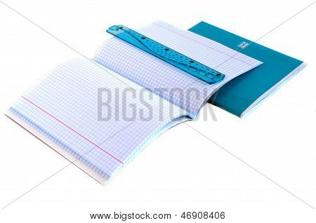 School Supplies - Notebooks,  Ruler