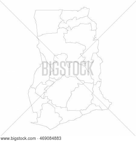 Ghana Political Map Vector & Photo (Free Trial) | Bigstock