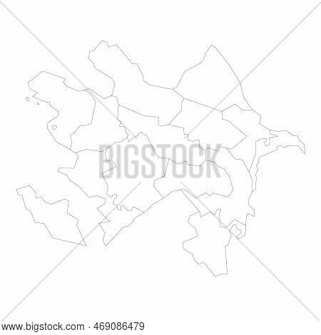 Azerbaijan Political Map Of Administrative Divisions - Districts, Cities And Autonomous Republic Of 