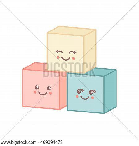 Cute Tower Cubes Vector &amp; Photo (Free Trial) | Bigstock