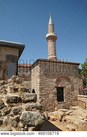 Kesik Minare Mosque In Antalya City, Turkiye