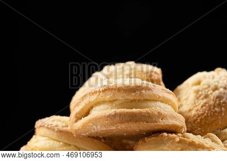 Sochnik Cake With Cottage Cheese - Pastry Made From Dough With Cottage Cheese Filling, A Dish Of Nat